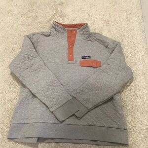 Patagonia Womens Gray Quilted Sweatshirt